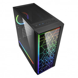 Sharkoon RGB LIT 100 Midi Tower Musta