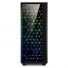 Sharkoon RGB LIT 100 Midi Tower Musta