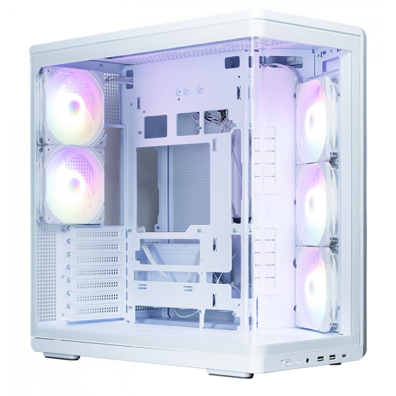 Zalman P60 WHITE tietokonekotelo Midi Tower Valkoinen