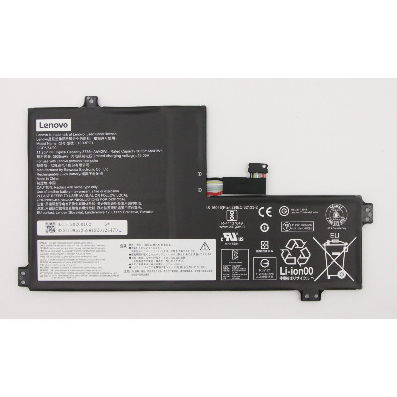 Lenovo 5B10W67306 kannettavan tietokoneen varaosa Akku