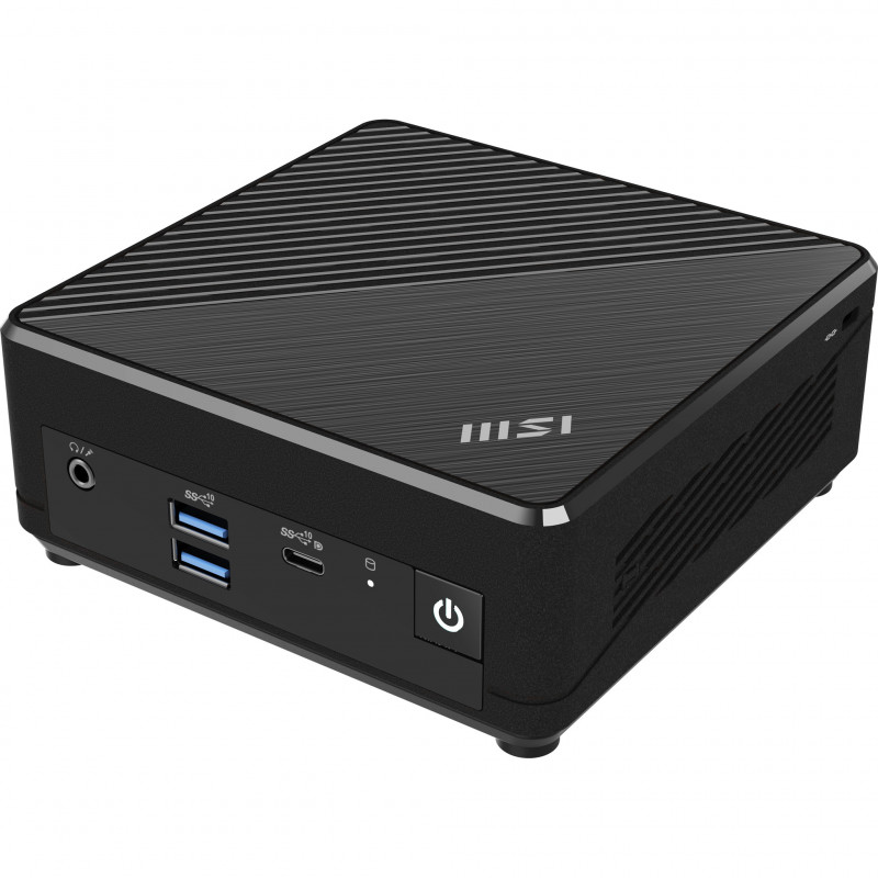 MSI Cubi N ADL S-253AT Intel® N N100 4 GB DDR4-SDRAM 128 GB SSD Windows 11 Pro Mini PC Musta