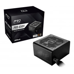 Asrock PRO-650B virtalähdeyksikkö 650 W 24-pin ATX ATX Musta