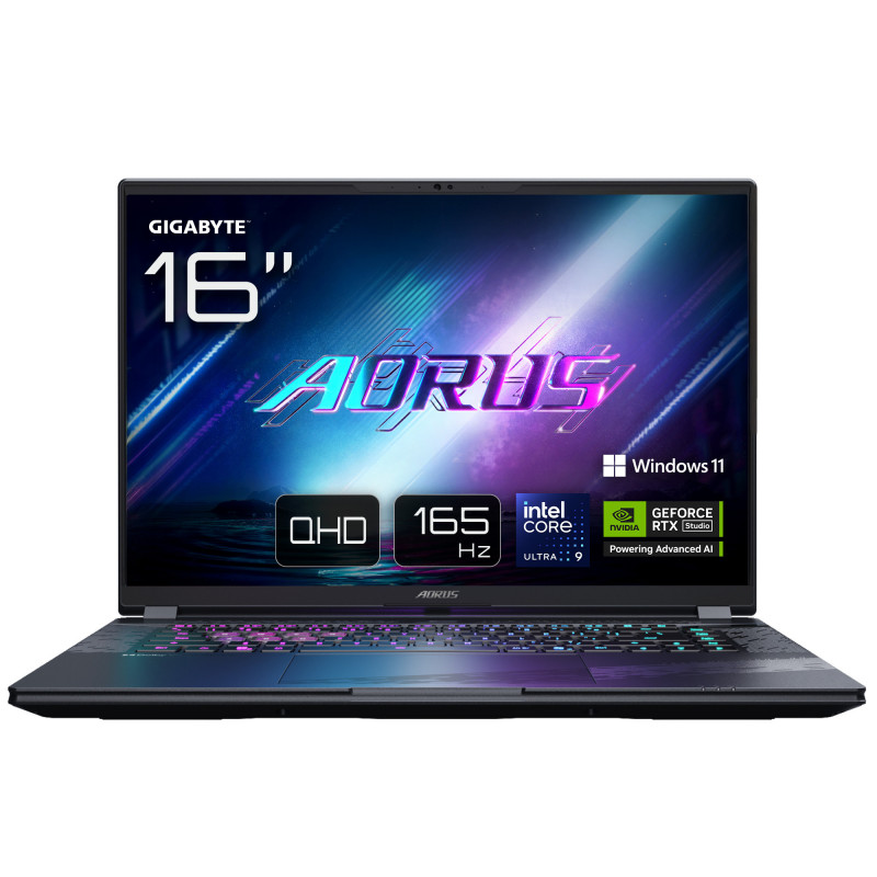 GIGABYTE AORUS ELITE 16 BWHC3NEC65SH kannettava tietokone Intel Core Ultra 9 275HX 40,6 cm (16") WQXGA 32 GB DDR5-SDRAM 1 TB