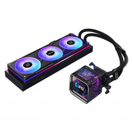 Asrock Phantom Gaming 360 LCD Suoritin Nestejäähdytyspakkaus 12 cm Musta