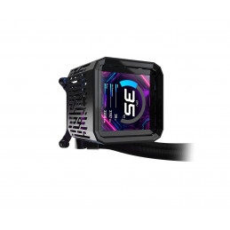 Asrock Phantom Gaming 360 LCD Suoritin Nestejäähdytyspakkaus 12 cm Musta