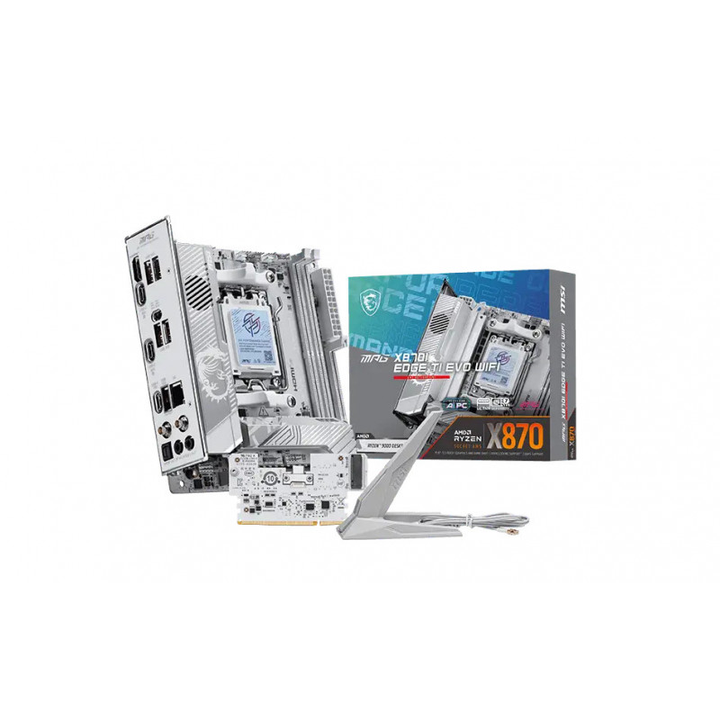 MSI MPG X870I EDGE TI EVO WIFI emolevy AMD X870 Pistoke AM5 mini ATX