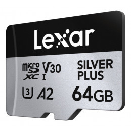 Lexar Professional SILVER PLUS 64 GB MicroSDXC UHS-I Luokka 3