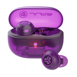 JLab Go Pop ANC Kuulokkeet True Wireless Stereo (TWS) In-ear Puhelut Musiikki Bluetooth Purppura, Läpinäkyvä