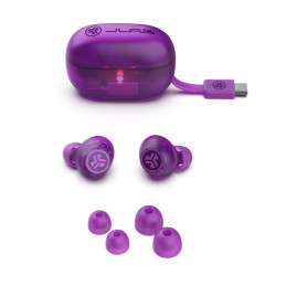 JLab Go Pop ANC Kuulokkeet True Wireless Stereo (TWS) In-ear Puhelut Musiikki Bluetooth Purppura, Läpinäkyvä