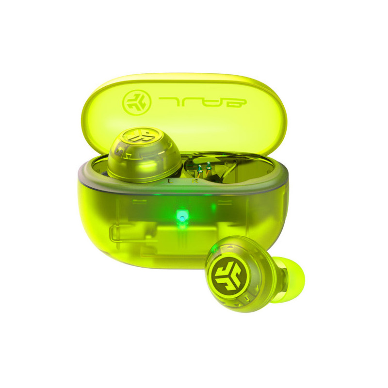 JLab Go Pop ANC Kuulokkeet True Wireless Stereo (TWS) In-ear Puhelut Musiikki Bluetooth Sinivihreä, Läpinäkyvä
