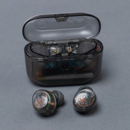 JLab Go Air Pop Kuulokkeet True Wireless Stereo (TWS) In-ear Puhelut Musiikki Urheilu Päivittäinen Bluetooth Musta, Läpinäkyvä