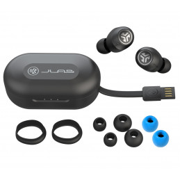 JLab IEUEBJBANCRBLK82 kuulokkeet ja kuulokemikrofoni True Wireless Stereo (TWS) In-ear Puhelut Musiikki Bluetooth Musta