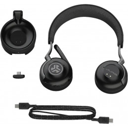 JLab IEUHBEPICWORKRBLK63 kuulokkeet ja kuulokemikrofoni Langallinen & langaton Pääpanta Toimisto puhelukeskus USB Type-C