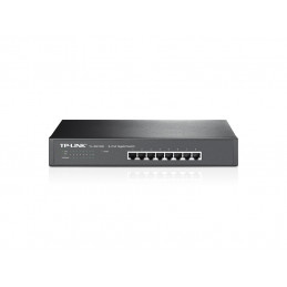 TP-Link TL-SG1008 Hallitsematon Gigabit Ethernet (10 100 1000) 1U Musta