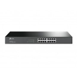 TP-Link TL-SG1016 verkkokytkin Hallitsematon Gigabit Ethernet (10 100 1000) 1U Musta