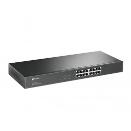 TP-Link TL-SG1016 verkkokytkin Hallitsematon Gigabit Ethernet (10 100 1000) 1U Musta