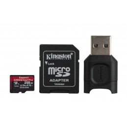 Kingston Technology Canvas React Plus flash-muisti 256 GB MicroSD UHS-II Luokka 10