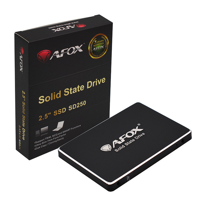 AFOX SD250-480GQN SSD-massamuisti 480 GB 2.5" Serial ATA III 3D NAND