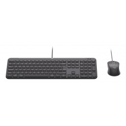 Logitech 920-013347 näppäimistö Sisältää hiiren Koti  Toimisto USB QWERTY Pohjoismainen Grafiitti