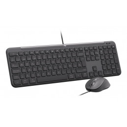 Logitech 920-013347 näppäimistö Sisältää hiiren Koti  Toimisto USB QWERTY Pohjoismainen Grafiitti