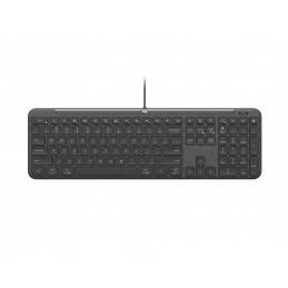 Logitech Signature Slim Wired K620 For Business näppäimistö Universaali USB QWERTY Pohjoismainen Grafiitti