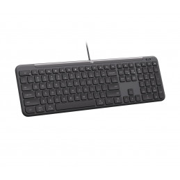 Logitech Signature Slim Wired K620 For Business näppäimistö Universaali USB QWERTY Pohjoismainen Grafiitti