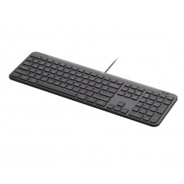 Logitech Signature Slim Wired K620 For Business näppäimistö Universaali USB QWERTY Pohjoismainen Grafiitti