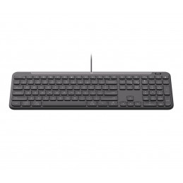 Logitech Signature Slim Wired K620 For Business näppäimistö Universaali USB QWERTY Pohjoismainen Grafiitti