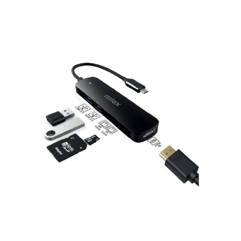Nilox DOCK USB-C HDMI 2XUSB3.0 0 Mbit s