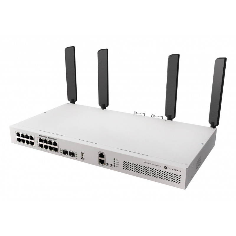 Mikrotik CRS418-8P-8G-2S+5axQ2axQ-RM L2 L3 Gigabit Ethernet (10 100 1000) Power over Ethernet -tuki 1U
