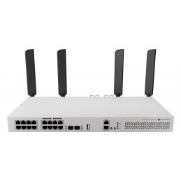 Mikrotik CRS418-8P-8G-2S+5axQ2axQ-RM L2 L3 Gigabit Ethernet (10 100 1000) Power over Ethernet -tuki 1U