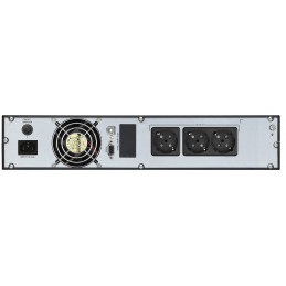 FSP Champ Rack 2K UPS-virtalähde Taajuuden kaksoismuunnos (verkossa) 2 kVA 1800 W 3 AC-pistorasia(a)