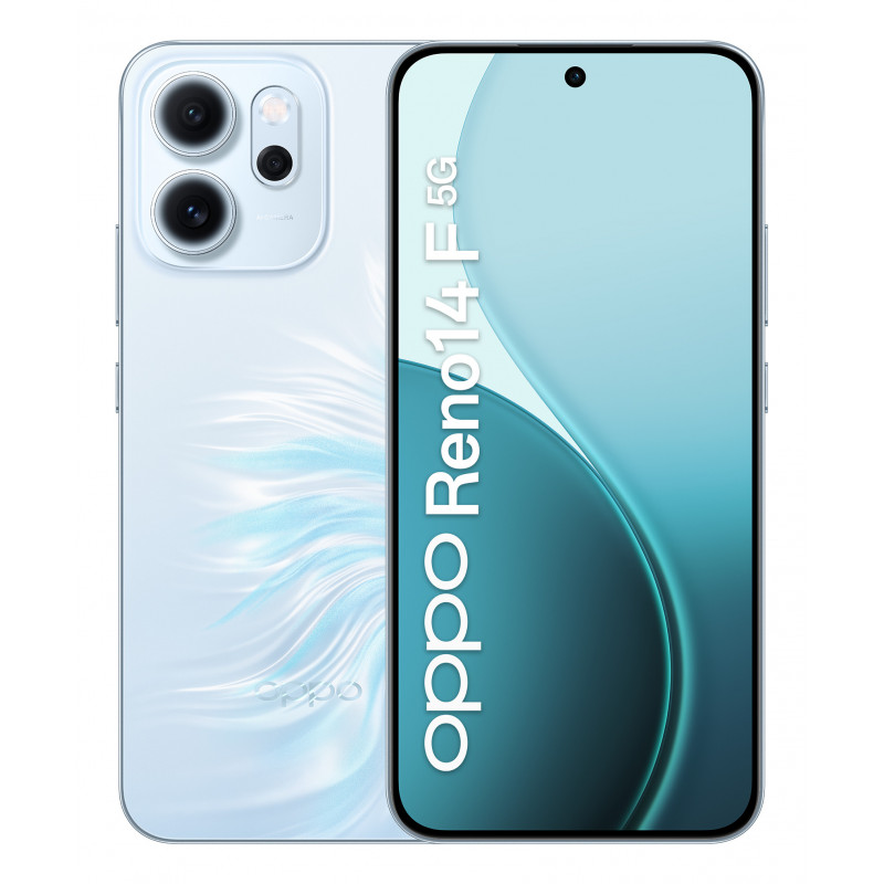 OPPO 14 F 5G Reno14 F 5G 16,7 cm (6.57") Kaksois-SIM Android 15 USB Type-C 8 GB 256 GB 6000 mAh Sininen