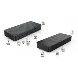 Deltaco 1001 Langallinen USB 3.2 Gen 2 (3.1 Gen 2) Type-C Musta