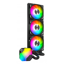 Montech HyperFlow ARGB 360 Suoritin All-in-one-nesteenjäähdytin 12 cm Musta 1 kpl