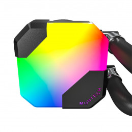 Montech HyperFlow ARGB 360 Suoritin All-in-one-nesteenjäähdytin 12 cm Musta 1 kpl