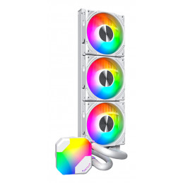Montech HyperFlow ARGB 360 Suoritin All-in-one-nesteenjäähdytin 12 cm Valkoinen 1 kpl