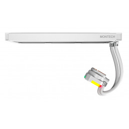 Montech HyperFlow ARGB 360 Suoritin All-in-one-nesteenjäähdytin 12 cm Valkoinen 1 kpl