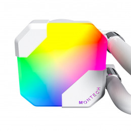 Montech HyperFlow ARGB 360 Suoritin All-in-one-nesteenjäähdytin 12 cm Valkoinen 1 kpl