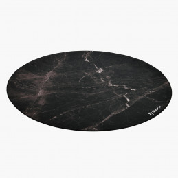 Arozzi Zona Round Floor Pad Musta, Marmorinvärinen Mikrokuitu, Kumi