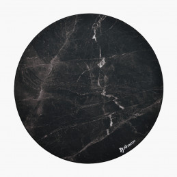 Arozzi Zona Round Floor Pad Musta, Marmorinvärinen Mikrokuitu, Kumi