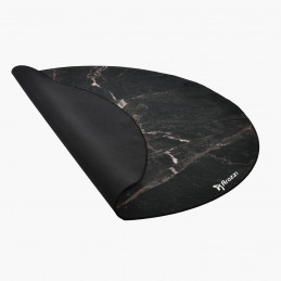 Arozzi Zona Round Floor Pad Musta, Marmorinvärinen Mikrokuitu, Kumi