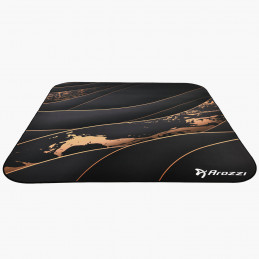 Arozzi Zona Round Floor Pad Musta, Kulta Mikrokuitu, Kumi