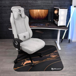 Arozzi Zona Round Floor Pad Musta, Kulta Mikrokuitu, Kumi