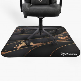 Arozzi Zona Round Floor Pad Musta, Kulta Mikrokuitu, Kumi