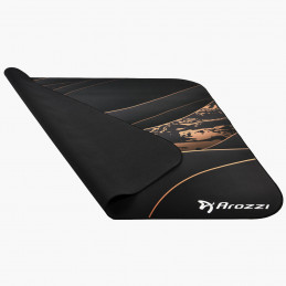 Arozzi Zona Round Floor Pad Musta, Kulta Mikrokuitu, Kumi