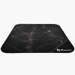 Arozzi Zona Round Floor Pad Musta, Marmorinvärinen Mikrokuitu, Kumi
