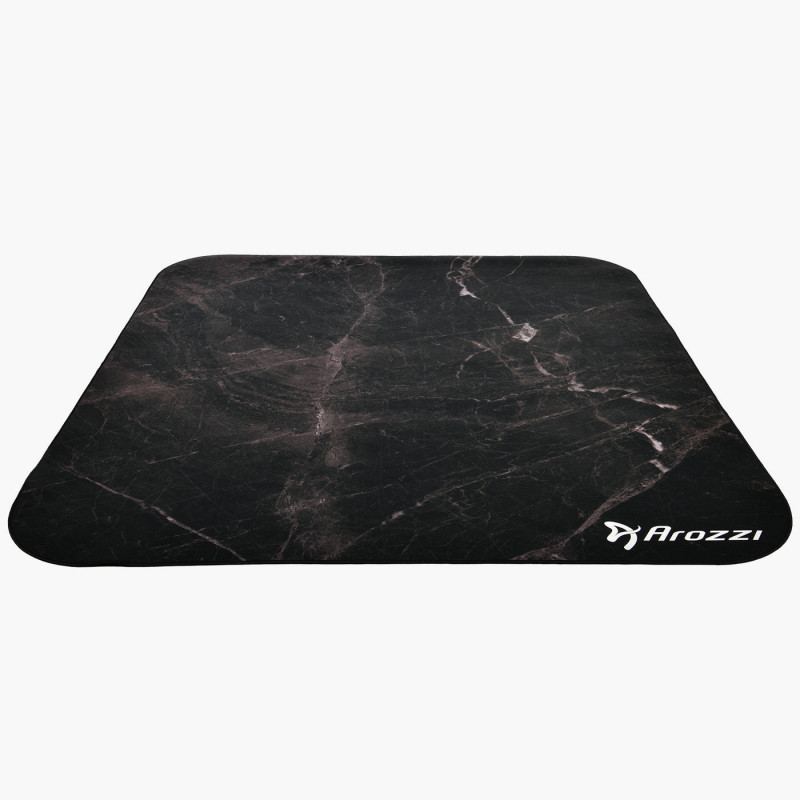 Arozzi Zona Round Floor Pad Musta, Marmorinvärinen Mikrokuitu, Kumi