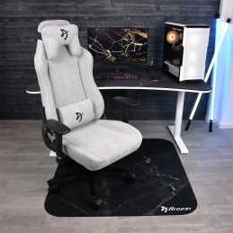 Arozzi Zona Round Floor Pad Musta, Marmorinvärinen Mikrokuitu, Kumi