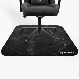 Arozzi Zona Round Floor Pad Musta, Marmorinvärinen Mikrokuitu, Kumi